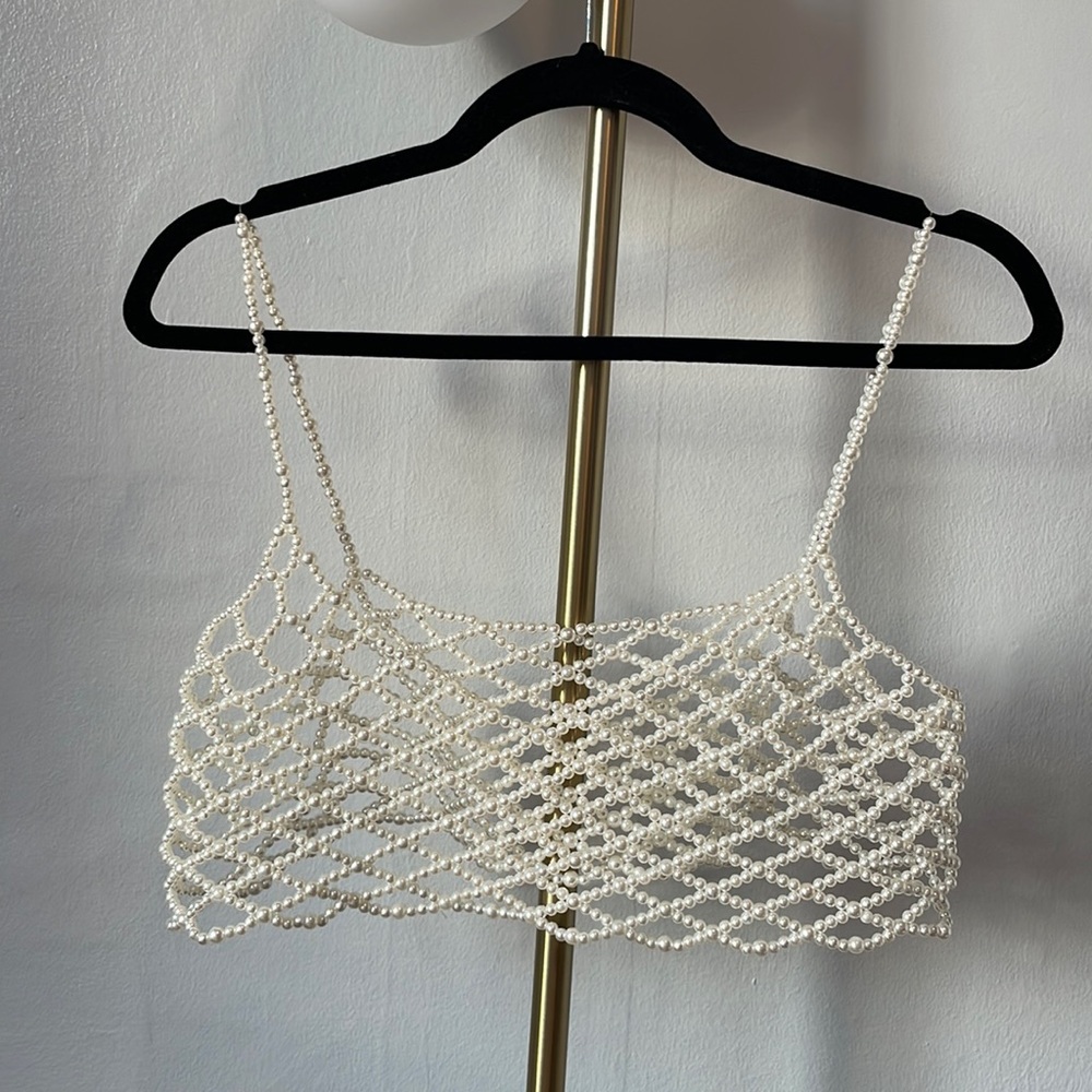 Pearl Bralette Coverup
